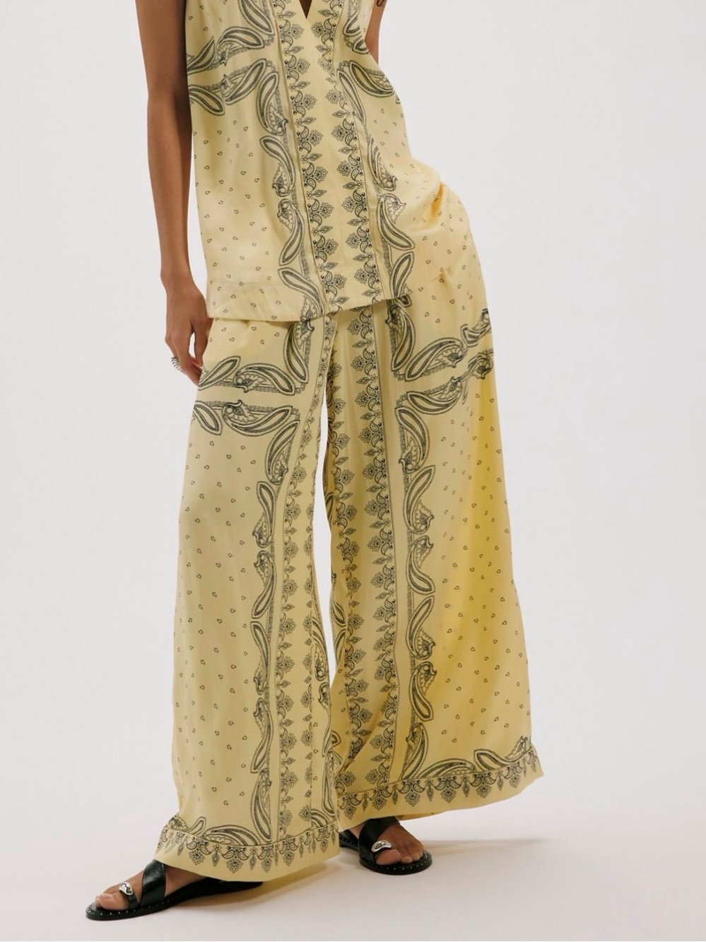 Free people soleil pant butter yellow